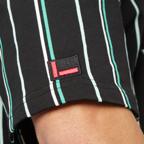 FUBU Ανδρική κοντομάνικη μπλούζα Varsity Multicolor Pinstripe Tee